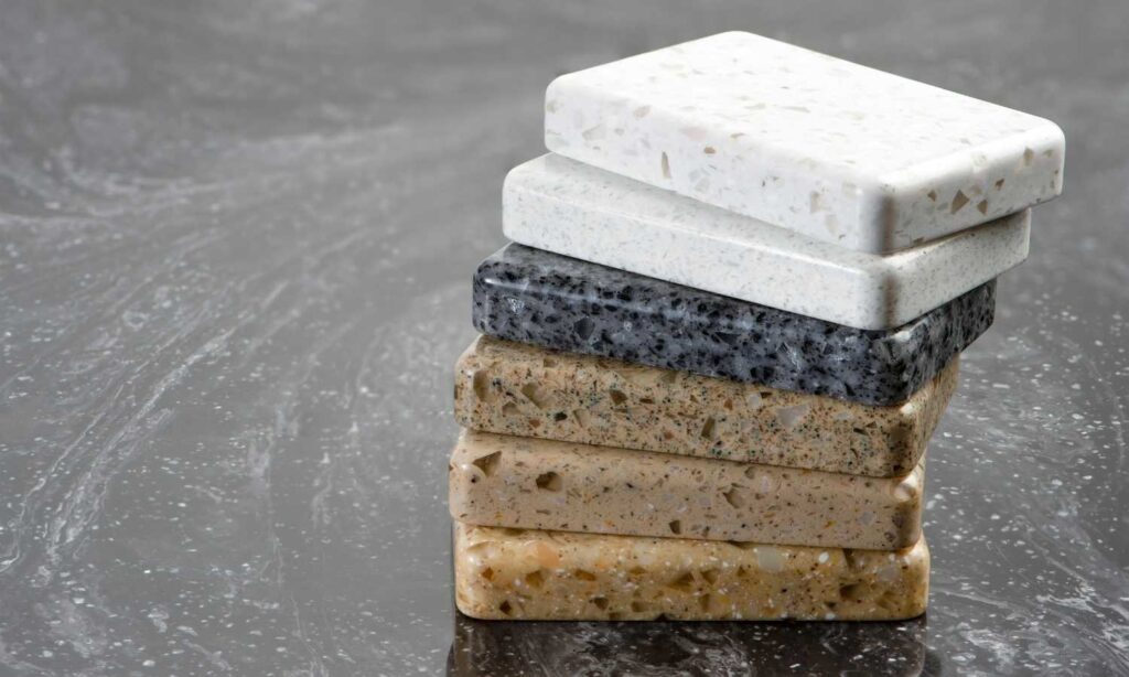 this image shows different types of granite