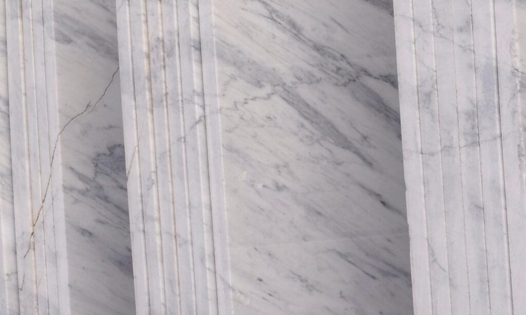 this image shows white marble types
